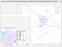 Tom Green, Tx Carrier Route Wall Map